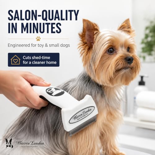 Deshedding Brush for Small Long Hair Dogs (Long Hair | Small)