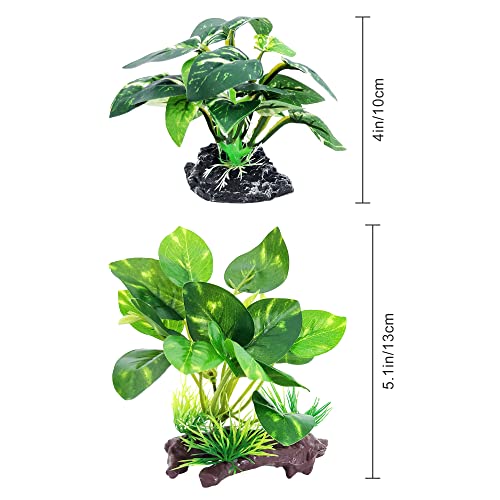 5Pack Tall Aquarium Plants (B-5pcs Set/Green)