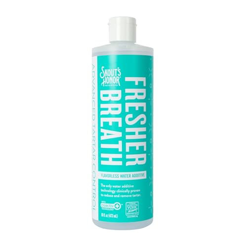 Fresher Breath Water Additive for Dogs and Cats (16 Ounce (Pack of 1))