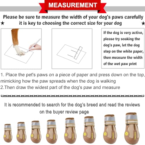 Dog Shoes for Hot Pavement (Size 7: 2.8''x3.2"(W*L) (Pack of 4))