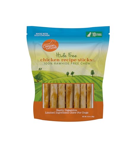 Rawhide Free Chicken Recipe Dog Chews (10 Count (Pack of 1))