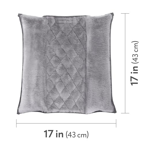 Snuggle Bunny Bolster Bed (Gray/Faux Fur)