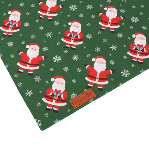 Christmas Dog Bandana (Large / Red and green)