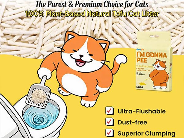 Tofu Cat Litter Flushable (5.7lbs, 5.7lb x 1bag)