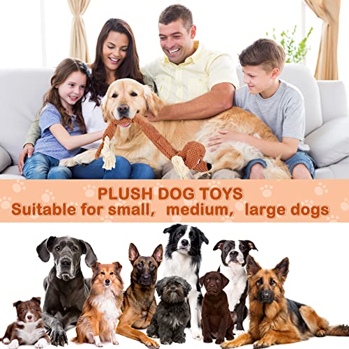Dog Toys Squeaky Dog Chew Toy with Crinkle Paper (Dog)