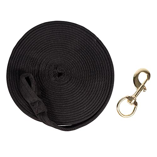Cushion Lunge Line for Horses (Black)