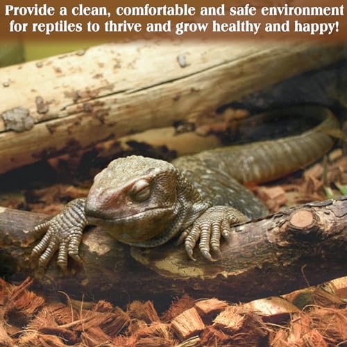10LBS Coconut Husk Chip Substrate for Reptiles (1 Pack-10 LBS)