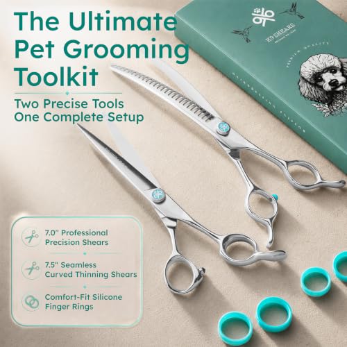 7" Dog Grooming Scissors Set (7" Set)