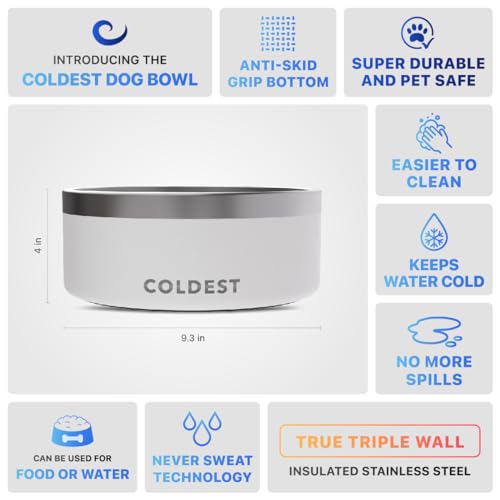Coldest Dog Bowl (100 oz / Epic White)