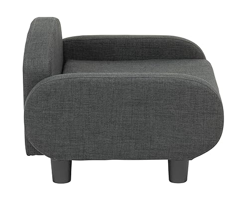 Multi Cat Sofa Elevated Pet Bed for Indoor Cats Raised Cats Couch with Removable Washable Mattress Cover for Kittens (Pet Sofa Medium / Gray)