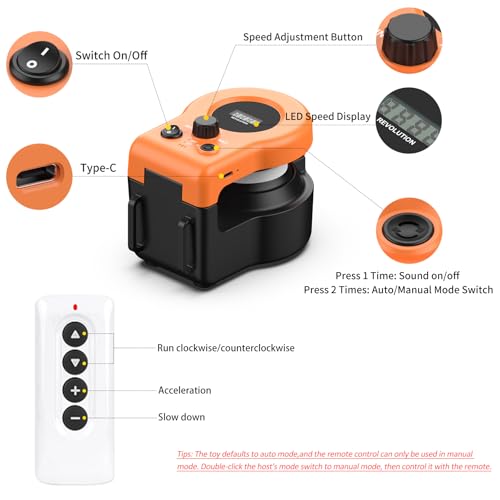 Interactive Cat Toys for Indoor Cats (Orange)