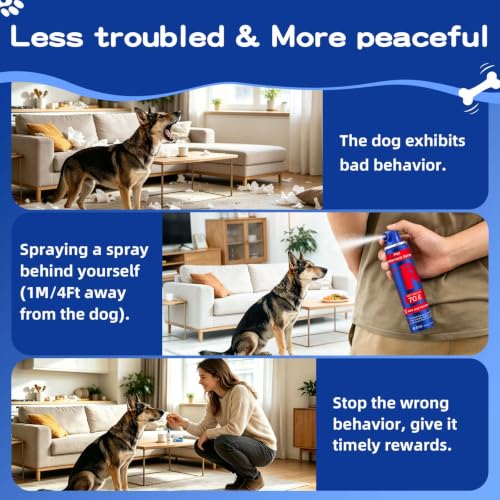 Dog Corrector Spray 70ml 3Pack Pet Trainer Spray for Dog to Stop Jumping Up (Blue-3p)