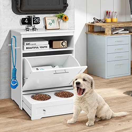 Pet Feeder Station (White)