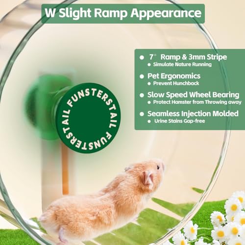 Super Silent Hamster Wheel 10.2 Inch (Avocado Green / Medium(10.4 inch))