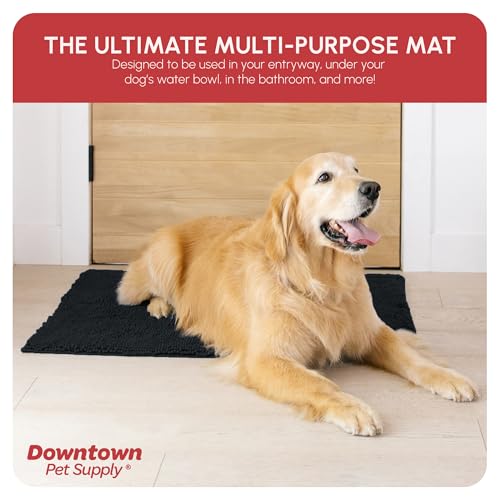 Dog Mud Mat 36" x 26" Black (36" x 26" / Black)