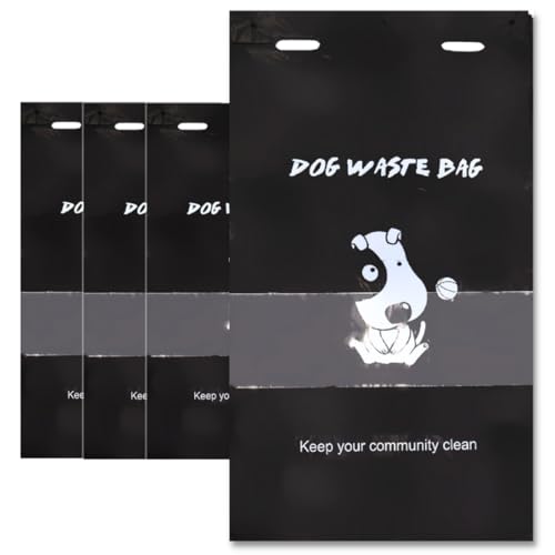 Recycled Bulk Dog Waste Bags (Black / 3200 Count (Pack of 1))