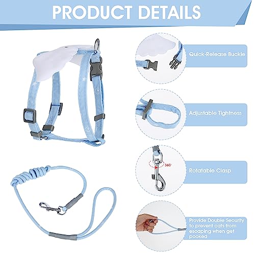 Cat Harness and Leash Set (Sky Blue)