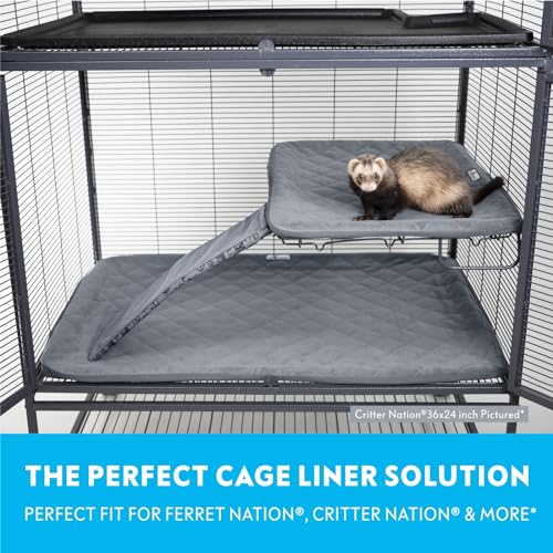 Fitted Fleece Liner Set for Critter Nation 1 (Gray / Single Unit Combo)
