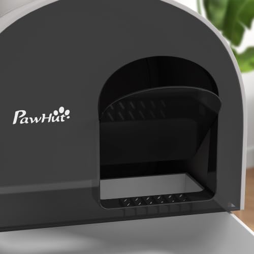 Cat Litter Box with Lid (Light Gray)