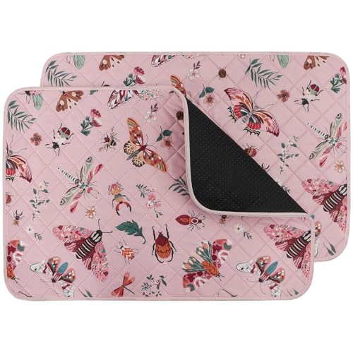 Washable Pee Pads for Dogs (Pink / 48x36 inch - 2pcs)