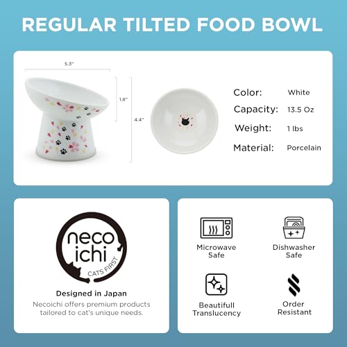 Necoichi Porcelain (Sakura / Regular Tilted)