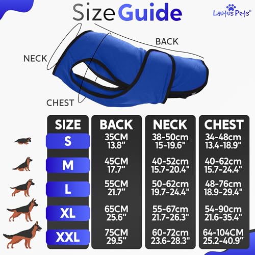 Dog Cooling Vest (Dark Blue / L)