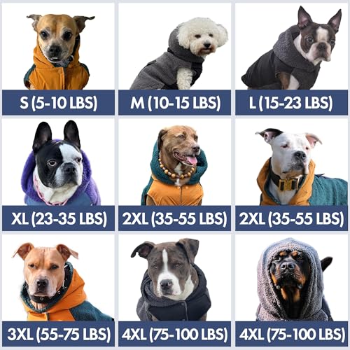 Reversible Dog Hoodie Sweater (Orange and Green / XL)