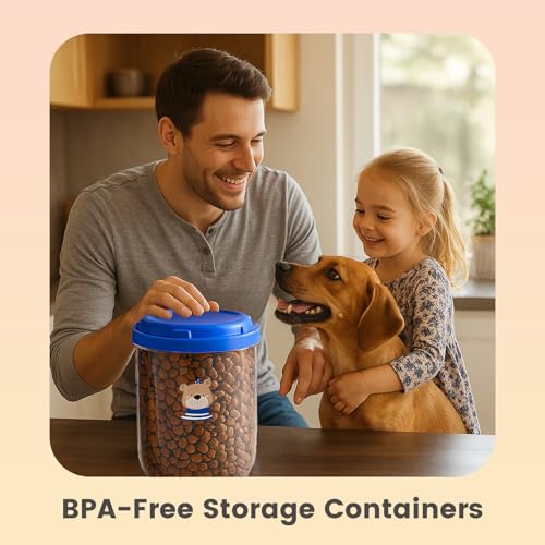 3 Pack Airtight Dog Treat Container Set