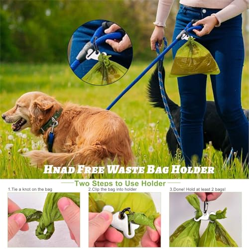 Dog Poop Bag Dispenser Holder Soft Waste Bags Roll Holders (1 Count (Pack of 1) / Purple)
