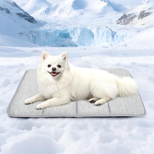 Dog Cooling Mat for Large Dogs (Grey / 24"L x18"W x 0.8"H)