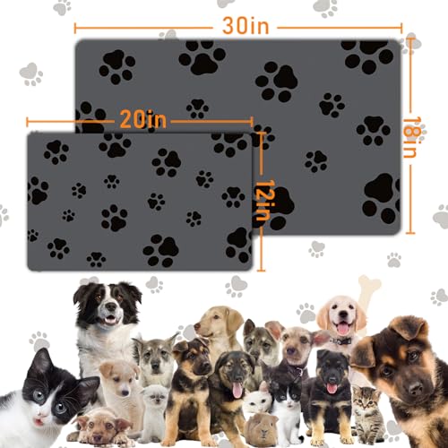 Pet Feeding Mat (Dark Gray-JY / 12"×20")