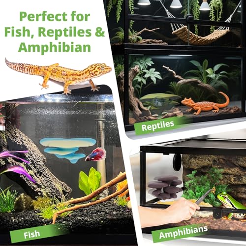 Mushroom Decor for Reptile Tank (Trio Cap / Almond)