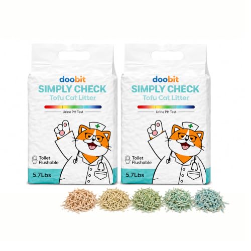 Simply Check pH Natural Cat Litter Tofu (11.4lbs, 5.7lb x 2bag)