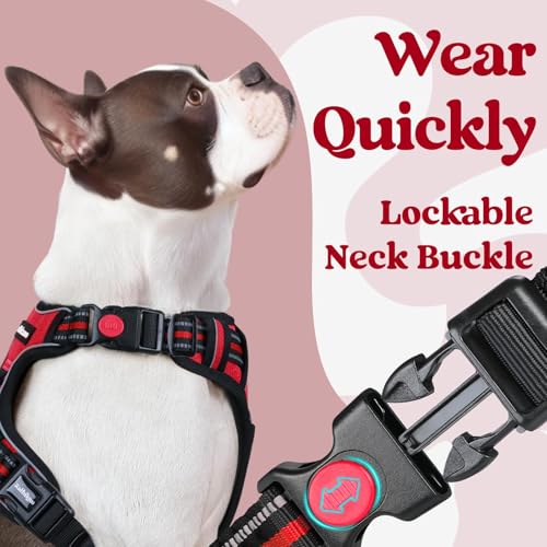 Dog Harness for Large (Large / Red)