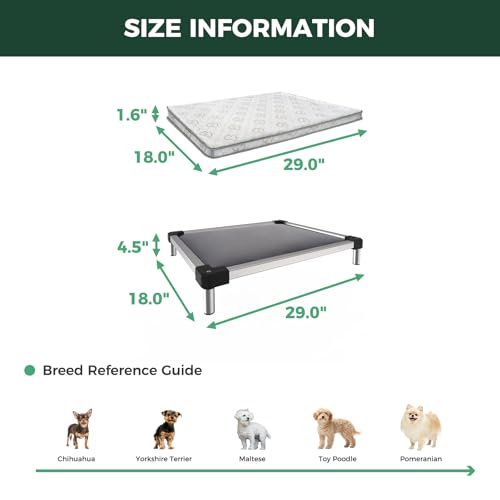 TitanNest Padded Chew (Gray / X-Small Dog (29.0"L x 18.0"W x 4.5"H) + Cover)