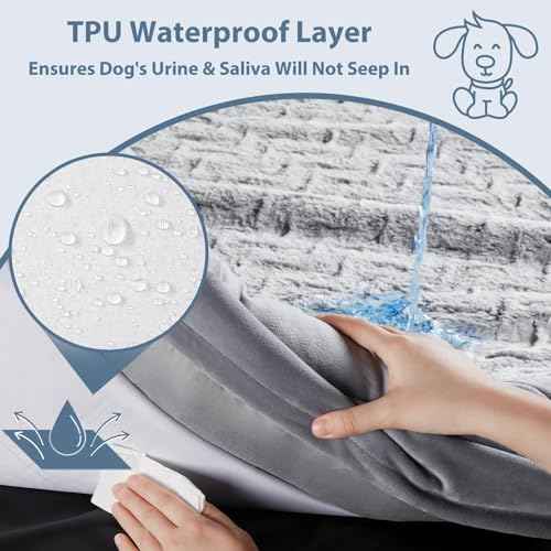 XXL Extra Large Orthopedic for Senior Dog BedComfy Sleeping (Grey / XX-L (45x35x7in))