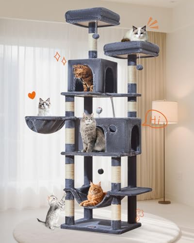 Large Cat Tree (73 inches / Smoky Gray)