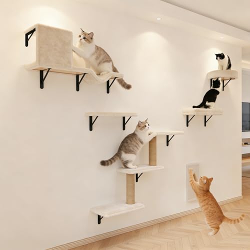 Cat Wall Shelves (Off white)