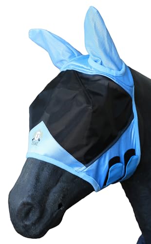 Fine Mesh Horse Fly Mask w (Cob / Blue)