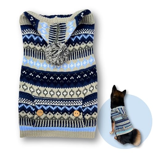 Cute Sweater for Dogs and Cats Soft Flannel Pet Outfit Warm and Cozy Animal Hoodie Small to Large Pet Clothes for Halloween Parties and Everyday Wear (Small)