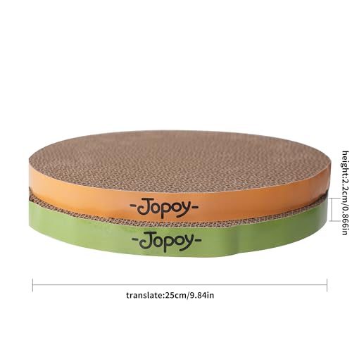 Round Cat Scratcher Replacement Pads (Green+Yellow / 10*10inch)