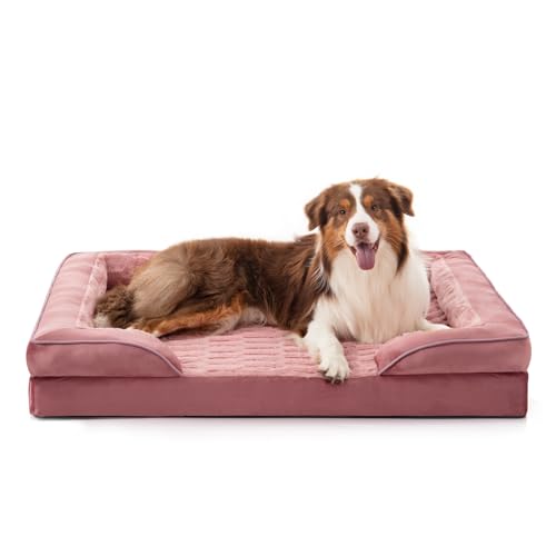 Orthopedic Medium Dog Bed (35.0''l x 25.0''w x 6.5''th / Pink)