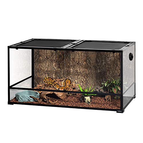 REPTIZOO Large Reptile Terrarium 120 Gallon (48" x 24" x 24" (120 Gallon))