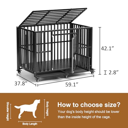 Heavy Duty Dog Crate (60in)