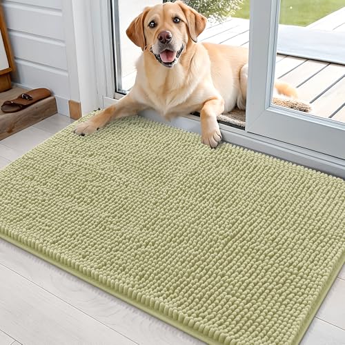 Dog Door Mat for Muddy Paws 35x24 (Vanilla / 35" X 24")