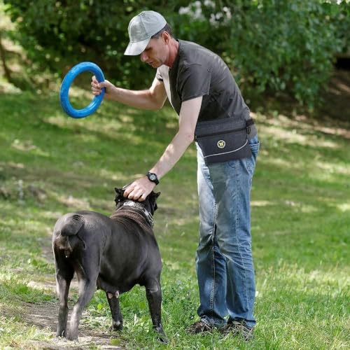 Dog Treat Pouch with Magnetic Closure (L / Black)