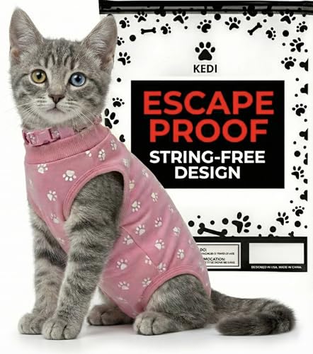 Kitten Recovery Suit Female After Spay (Pink / Small)