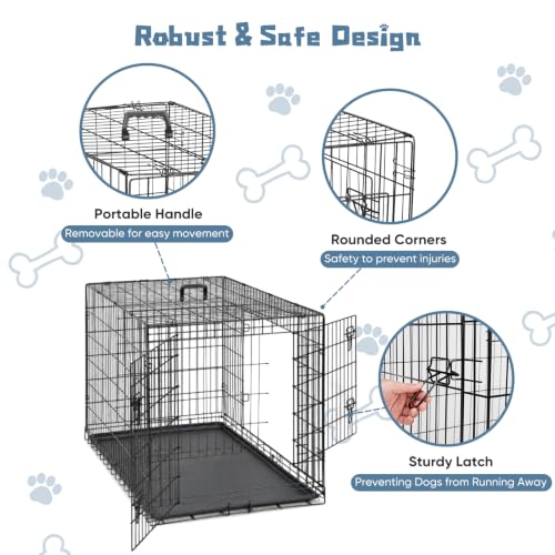 48 Inch Dog Crate (48.4"L x 30.0"W x 31.3"H)