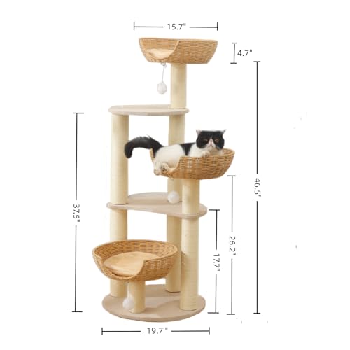 Modern Cat Tree Tower (3~basket)