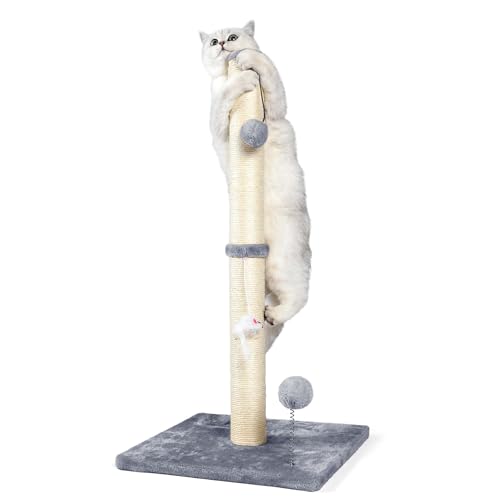 32" Tall Sisal Cat Scratching Posts Tree for Indoor Cats Adults